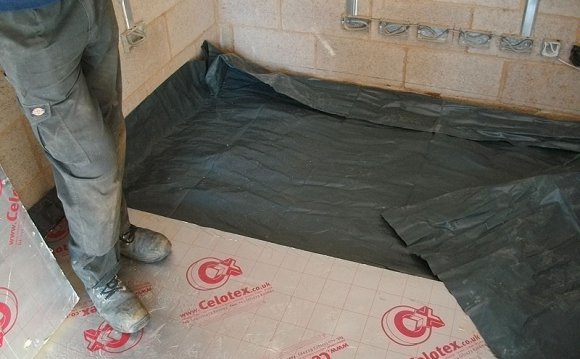 Laying damp proof course