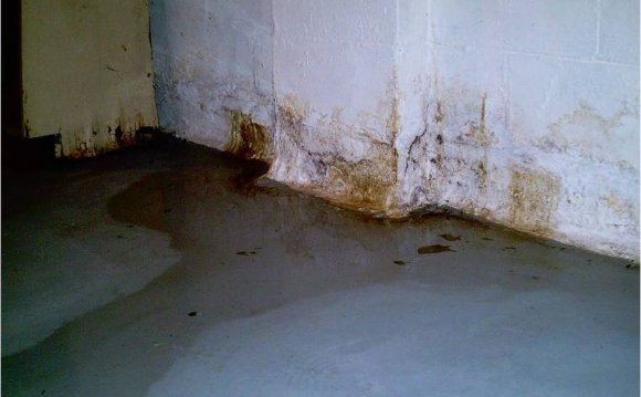 Water seepage in basement floor