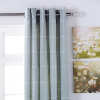 curtains over window
