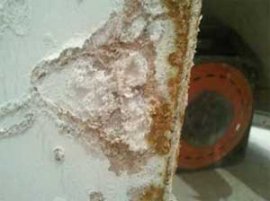 Damp can leave salt deposits on your walls