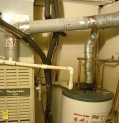 furnace water heater common vented backdrafting iaq