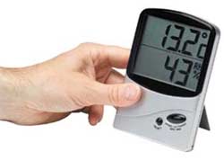Hygrometer or home humidity monitor