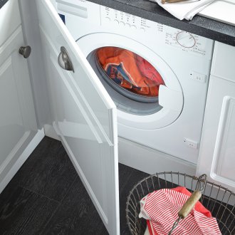 laundry in tumble dryer