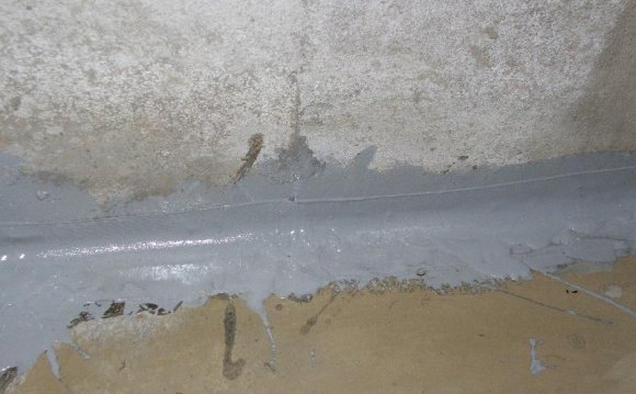 Leaking basement floor