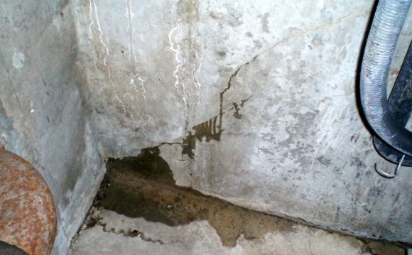 Leaking basement foundation wall