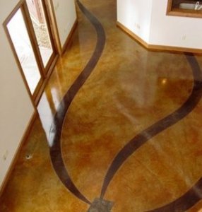 Ribbon Pattern Concrete Floors Cornerstone Concrete Designs Orrville, OH