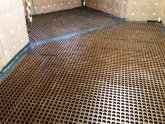 Dimpled membrane basement floor