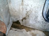 Leaking basement foundation wall