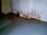 Water seepage in basement floor