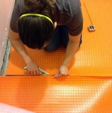 tiling over subfloor with Ditra