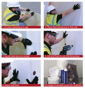 Treating A Damp Wall With Newton Damp Proof Membranes