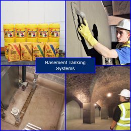 Waterproof Tanking Products and Systems for Basement Tanking